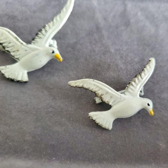 Unique And Rare Vintage Brooch Two Birds ~ Vintage Jewellery - Picture 3 of 12